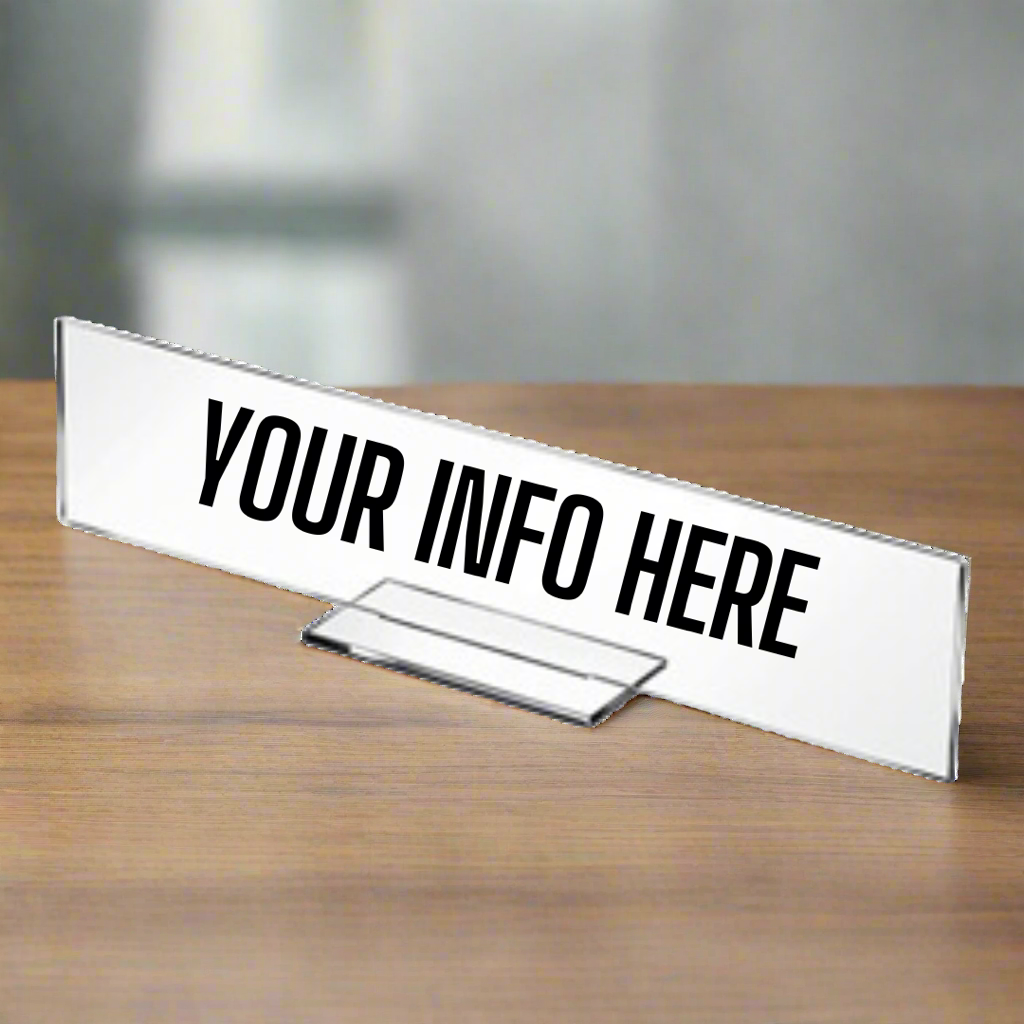 Custom Acrylic Desk Plate/ My Impressions by Mia