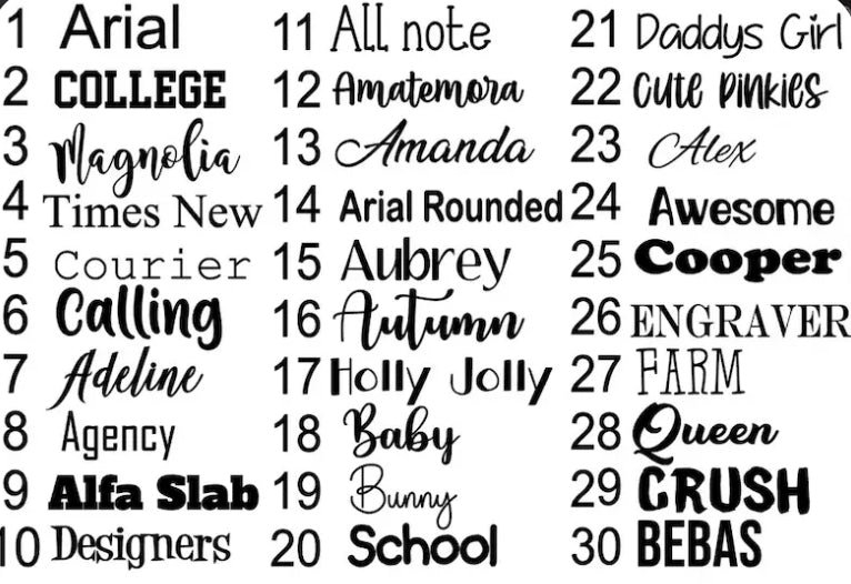 Font/ My Impressions by Mia
