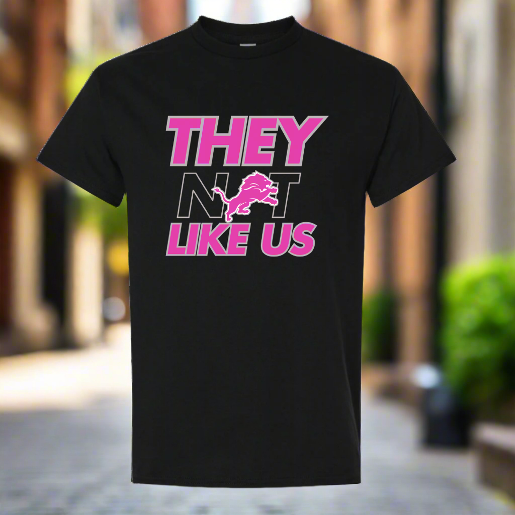 They Not Like Us / Detroit/ Pink T-shirts/ My Impressions by Mia