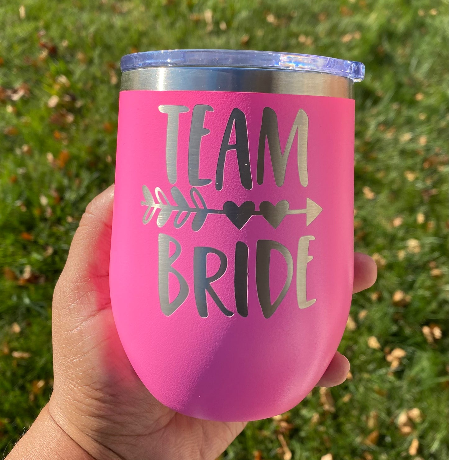 Stainless steel/ Wine Tumbler/ Team Bride/ My Impressions by Mia