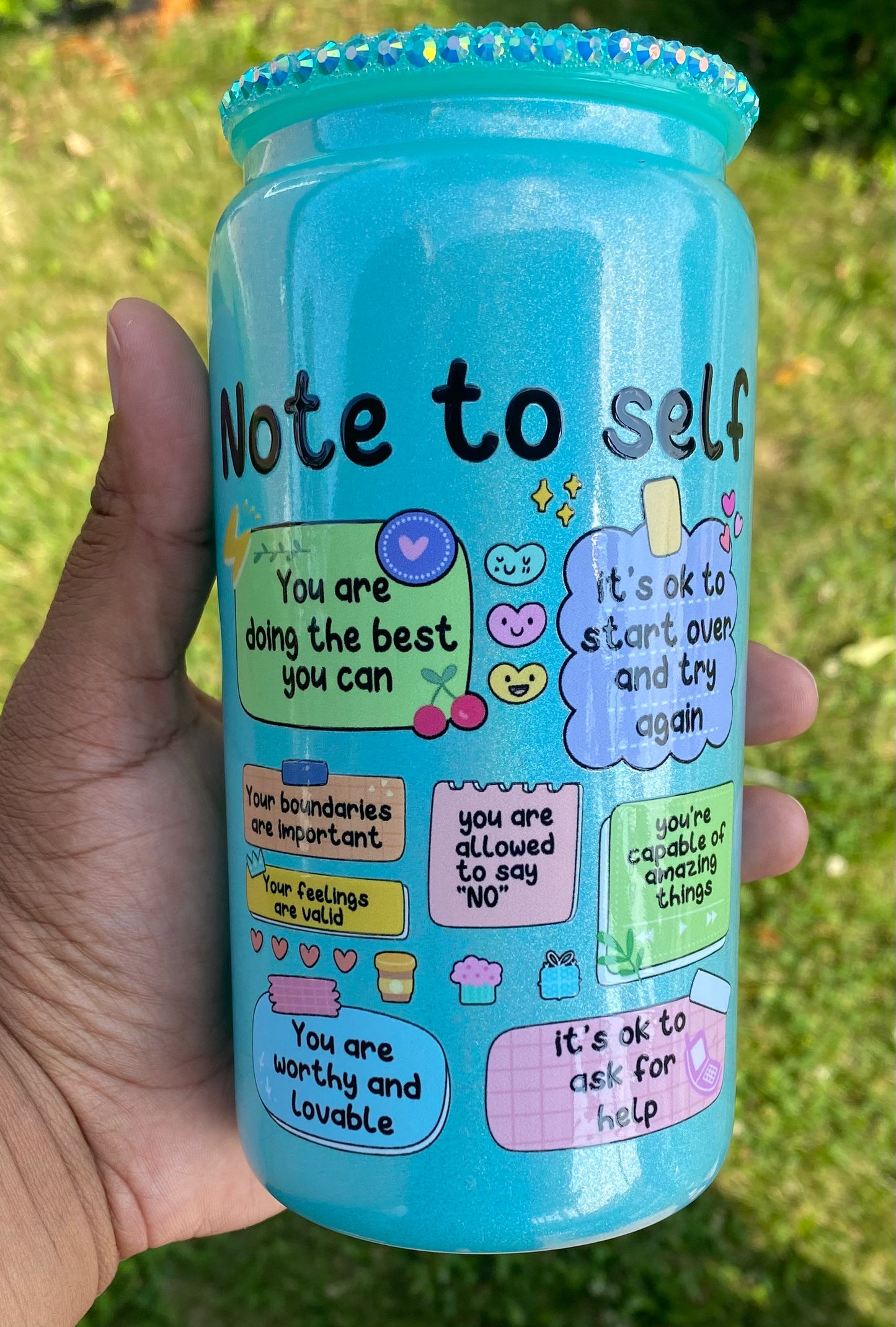 Teal Note to Self/ My Impressions by Mia
