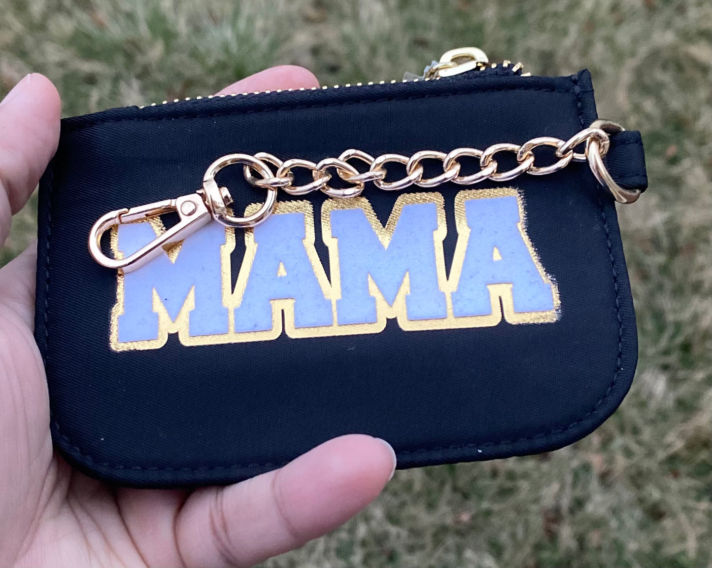 Mama Keychain Coin Pouch / Black/ My Impressions by Mia