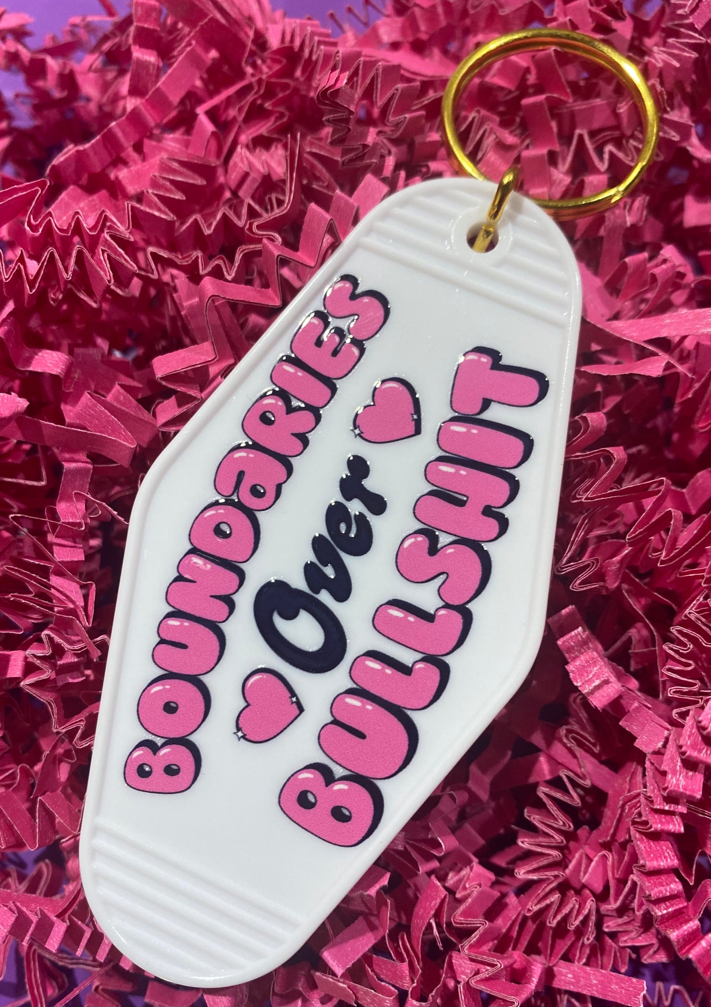 Boundaries Over Bullshit/ Motel Keychains/ My Impressions by Mia