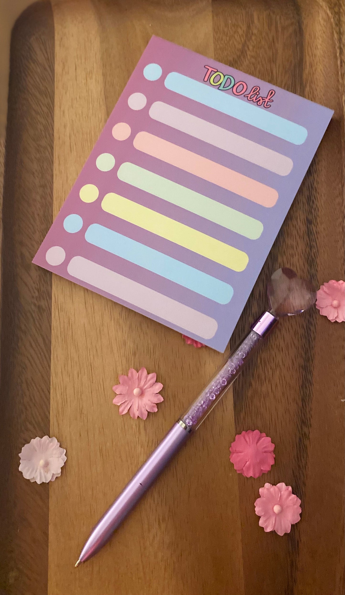 Purple To Do List Notepad/My Impressions by Mia