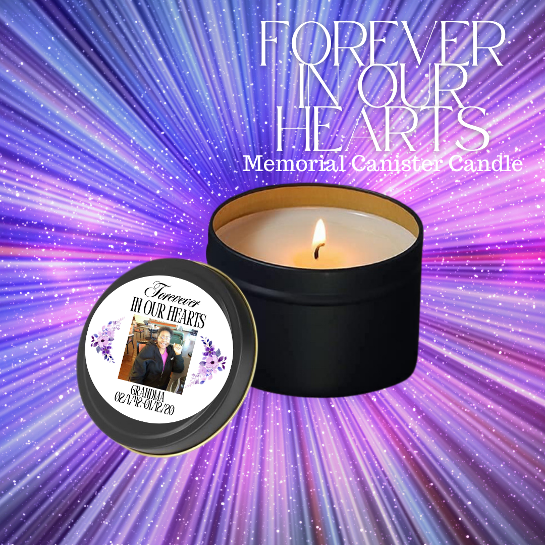 Forever In Our Hearts Canister Candle/ My Impressions by Mia