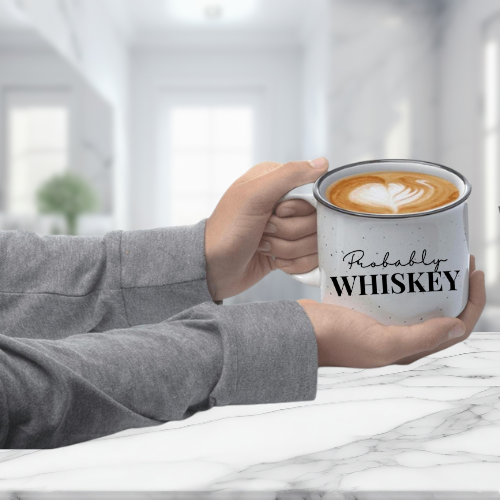 Probably Whiskey/ Stoneware Mug/ My Impressions by Mia