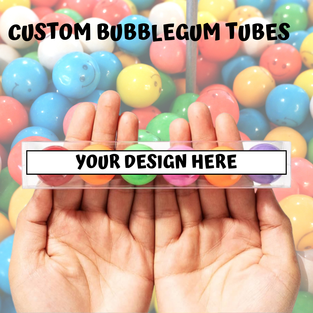 Custom Bubblegum tubes/ Party Favors/ My Impressions by Mia