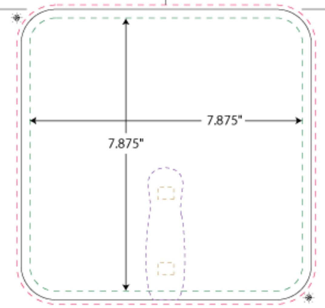 Personalized Square Fan/ My Impressions by Mia