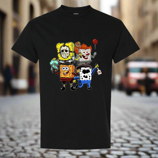 Horror Movie SpongeBob/ T-shirt/ My Impressions by Mia 