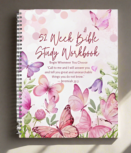 52 Week Bible Study Workbook/ My Impressions by Mia 