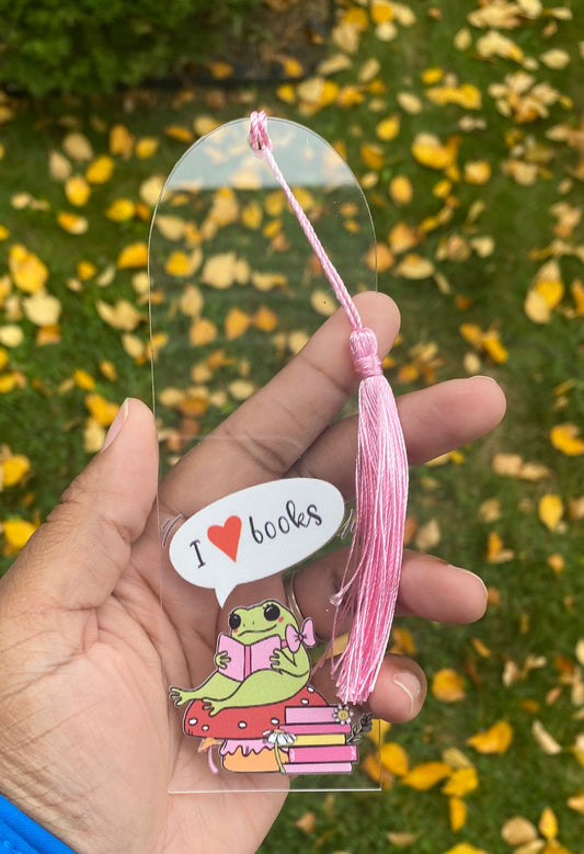 I Love Books/ Acrylic Bookmarks/ My Impressions by Mia 