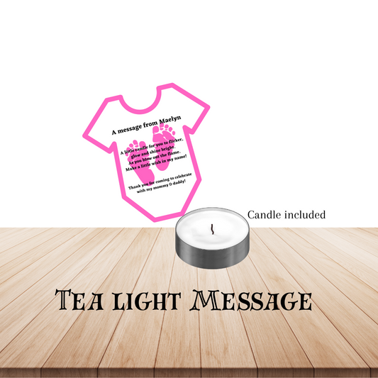 My Impressions by Mia/ Memorial Tea Light Message 