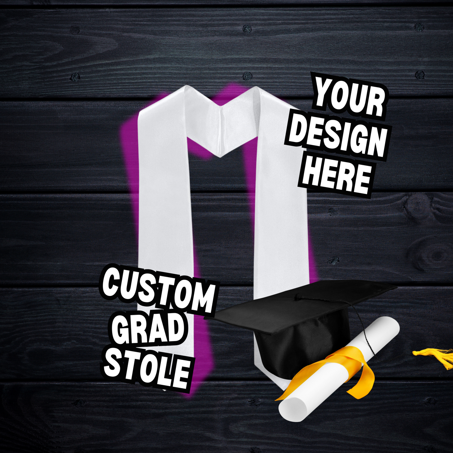 Custom Grad Stole / My Impressions by Mia