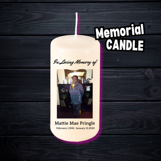 Memorial Candle / Pillar/ My Impressions by Mia 