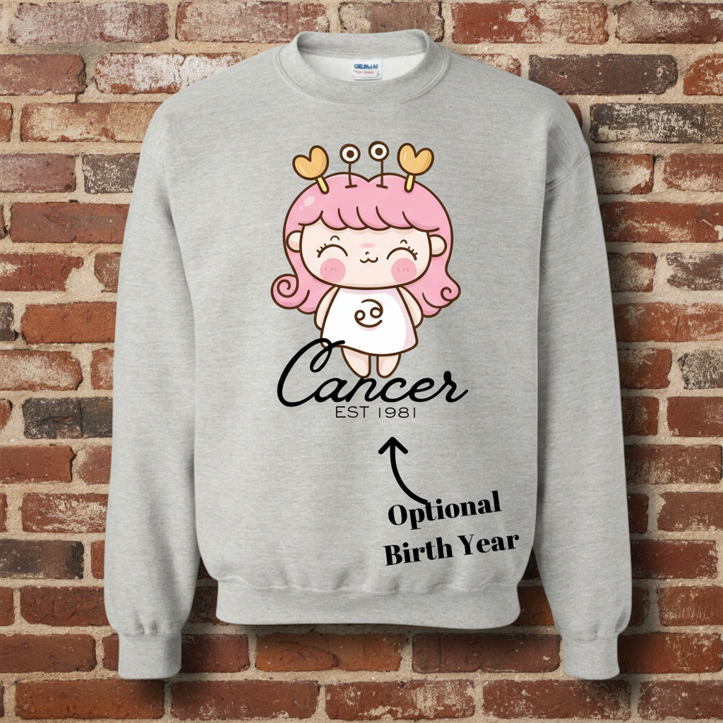 Zodiac Signs Crewneck / Display Image/ My Impressions by Mia 