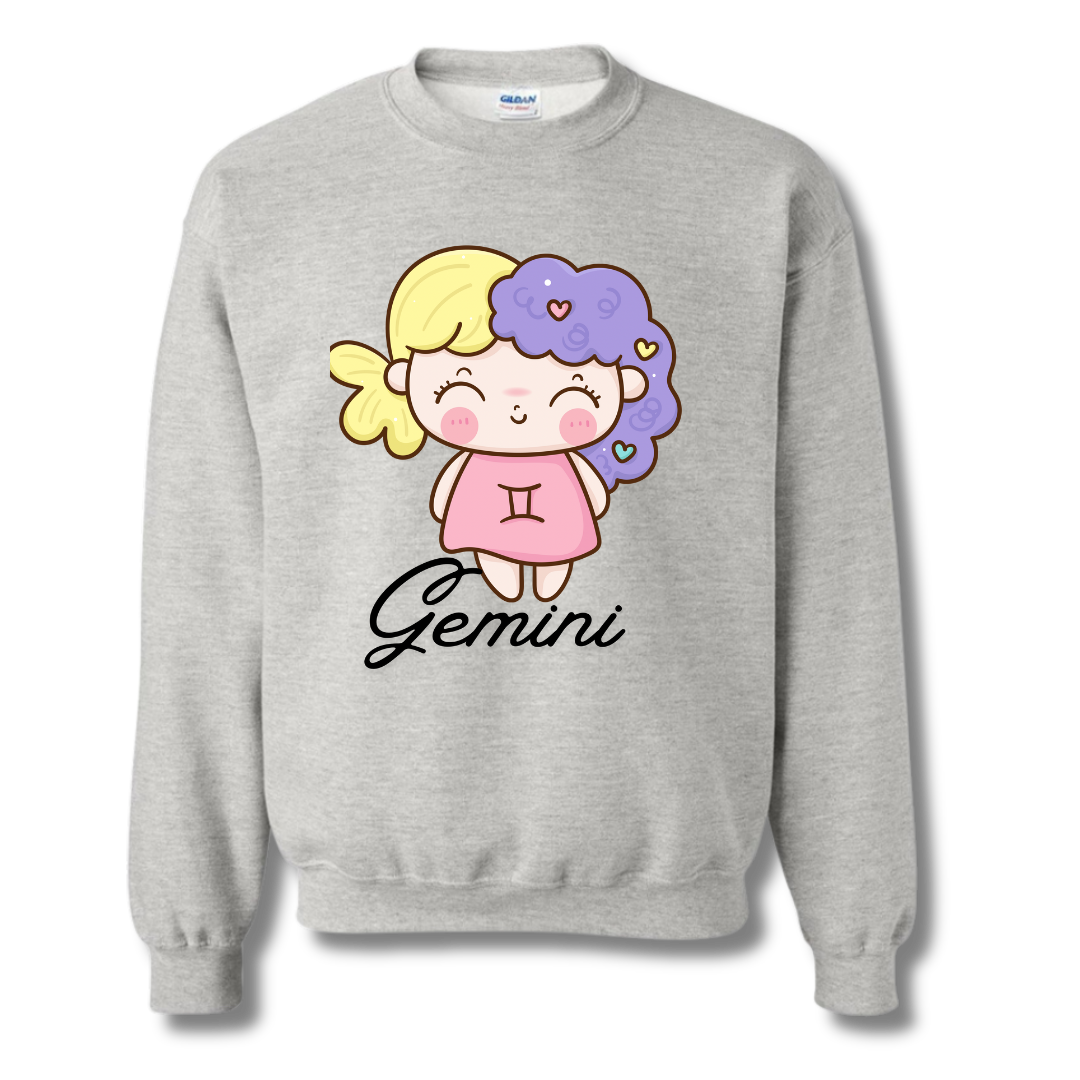Zodiac Signs Crewneck  /Gemini/ My Impressions by Mia 