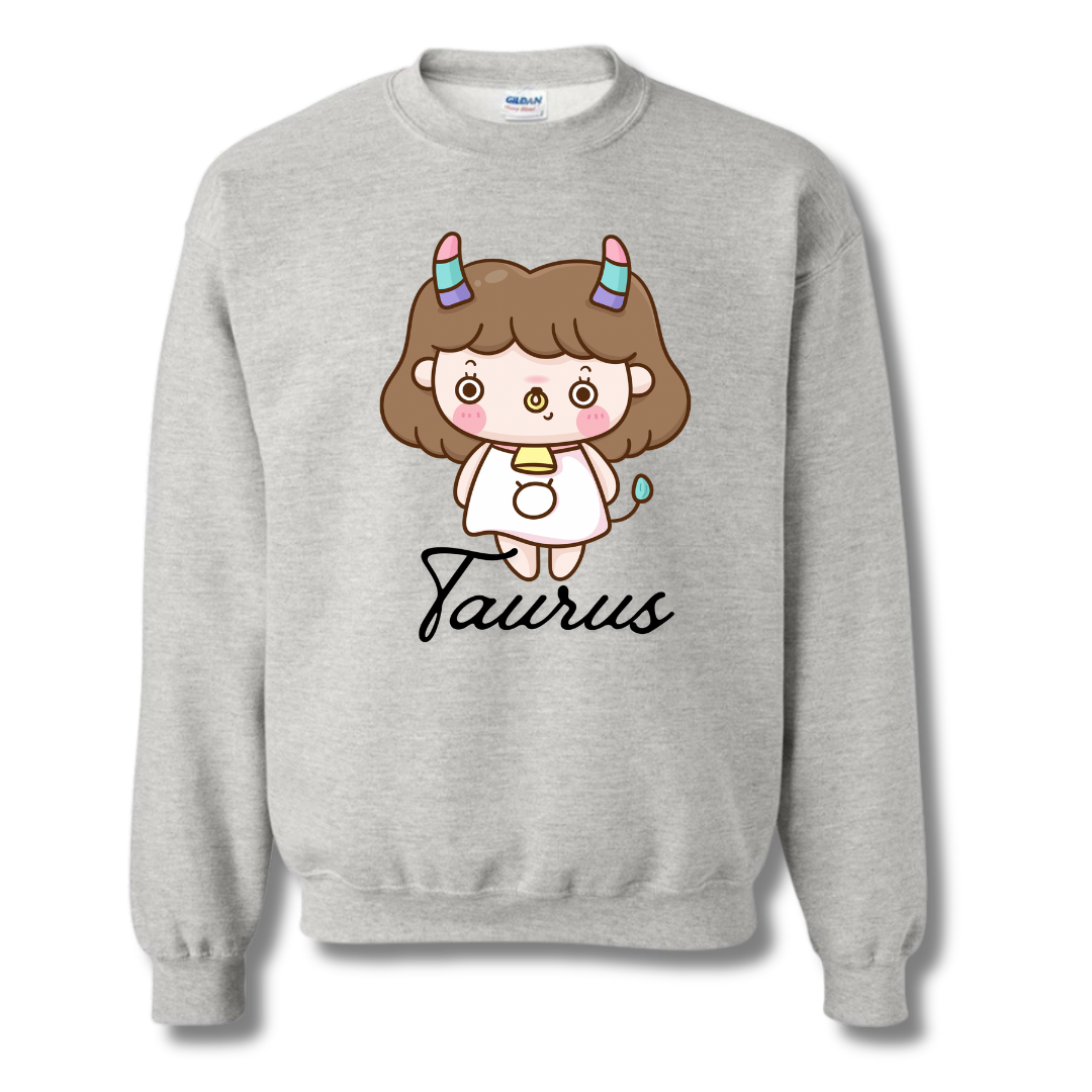 Zodiac Signs Crewneck  /Taurus/ My Impressions by Mia 