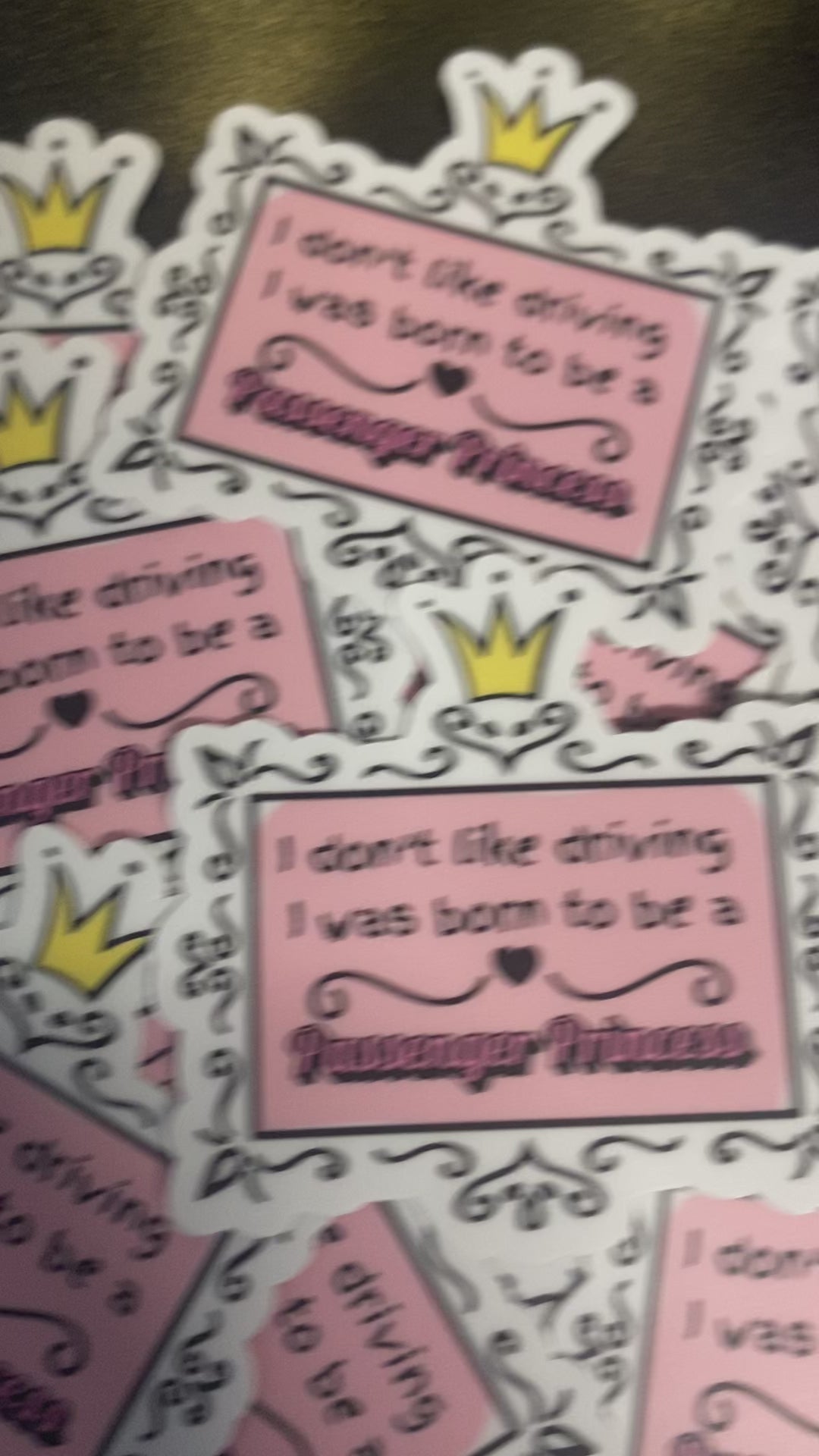 Born to be a Passenger Princess/ die cut sticker/ My Impressions by Mia 