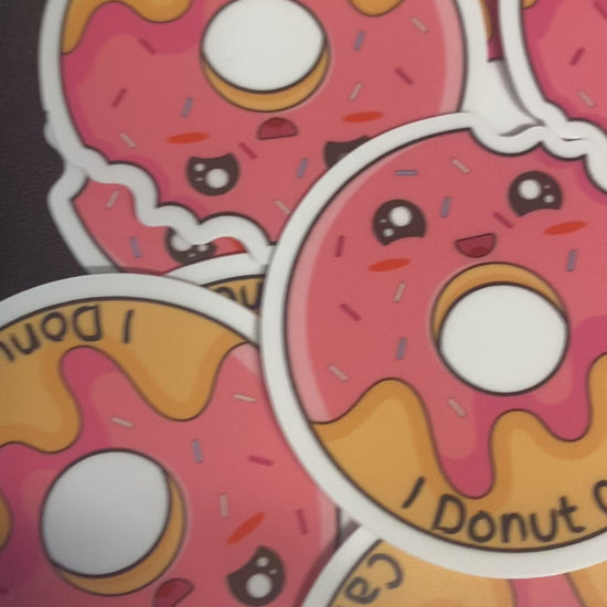 I donut care/ die cut sticker/ My Impressions by Mia