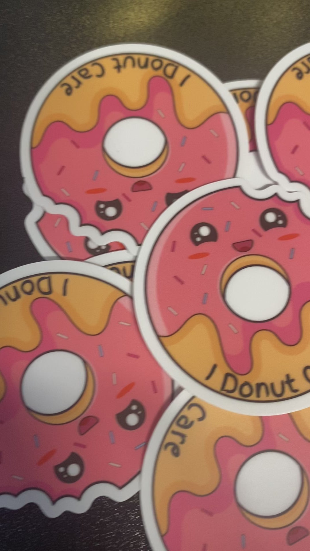 I donut care/ die cut sticker/ My Impressions by Mia